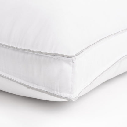 Set of Two Microfiber Down Alternative Medium Hypoallergenic King Size Bed Pillows