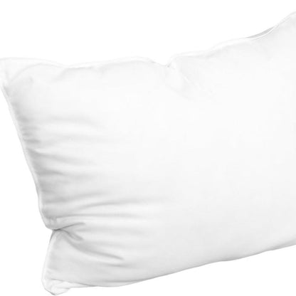Set of Two Microfiber Down Alternative Medium Hypoallergenic King Size Bed Pillows