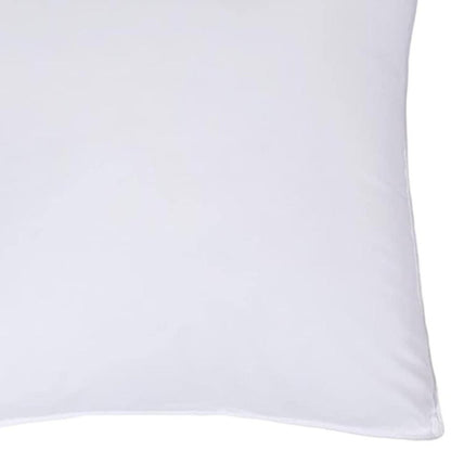 Set of Two Microfiber Down Alternative Medium Hypoallergenic European Size Bed Pillows