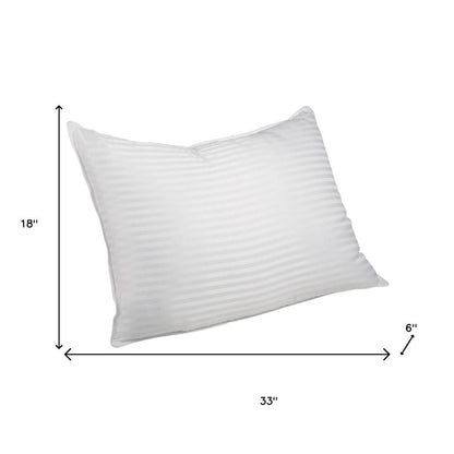 Set of Two Microfiber Down Alternative Medium King Size Bed Pillows
