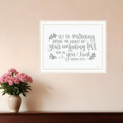 Your Unfailing Love White Framed Print Wall Art