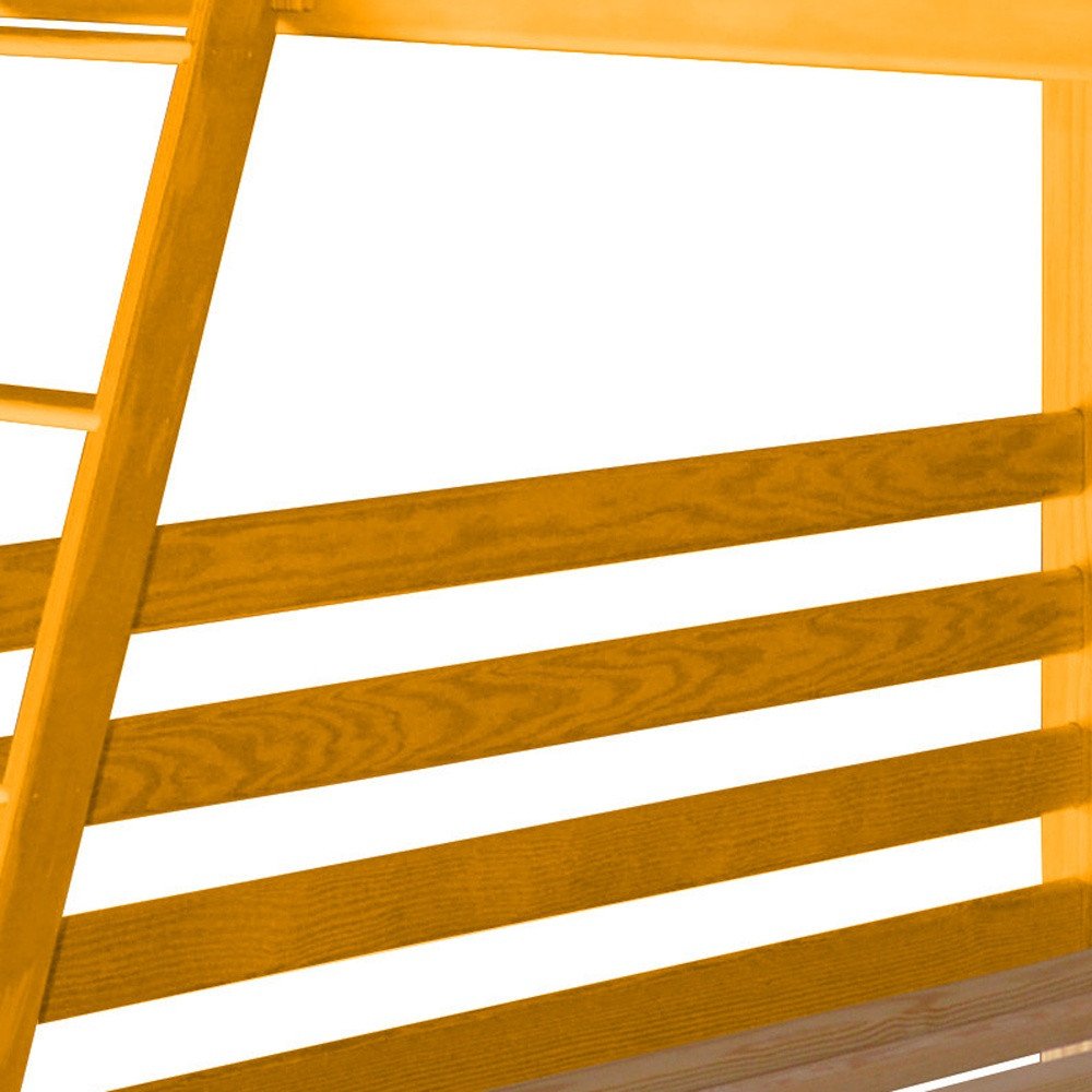 Yellow Full Over Full Solid Wood Bunk Bed