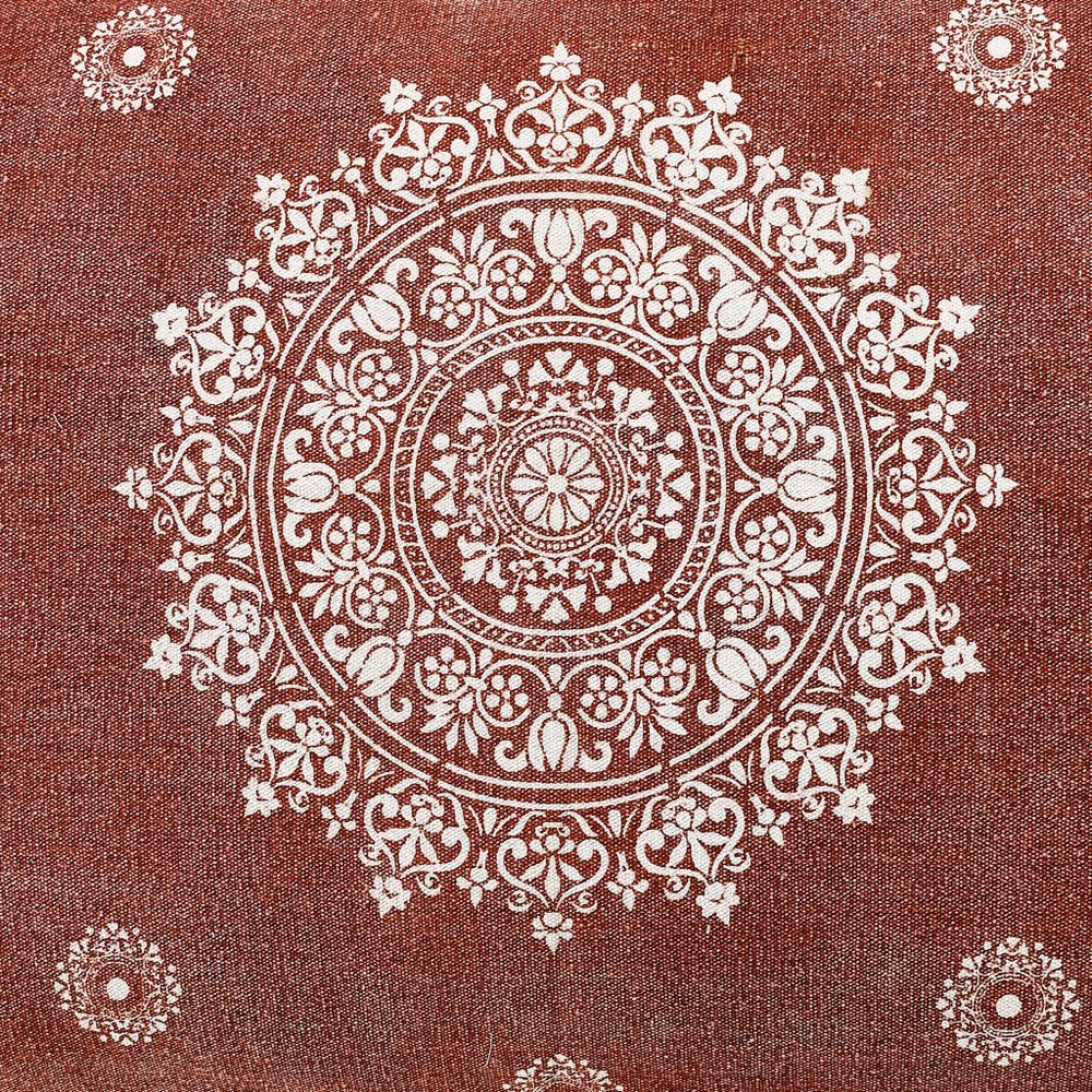 24" X 36" Stonewashed Blue Medallion Pillow Style Pet Bed With Removable Cover