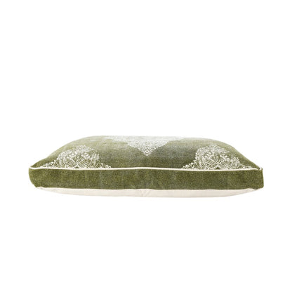 24" X 36" Stonewashed Sage Medallion Pillow Style Pet Bed With Removable Cover