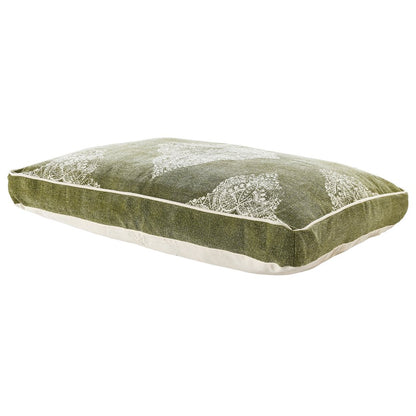 24" X 36" Stonewashed Sage Medallion Pillow Style Pet Bed With Removable Cover