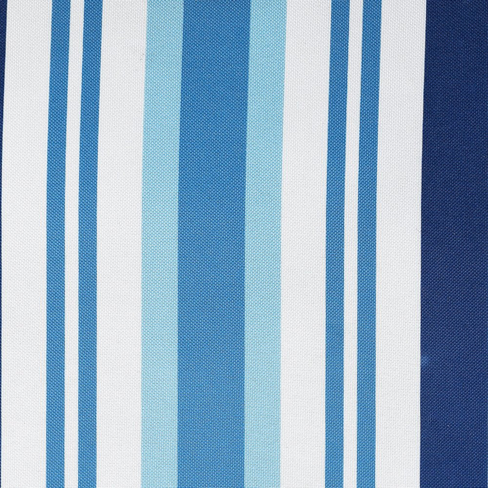 24" X 36" Blue And White Striped Pillow Style Pet Bed With Removable Cover