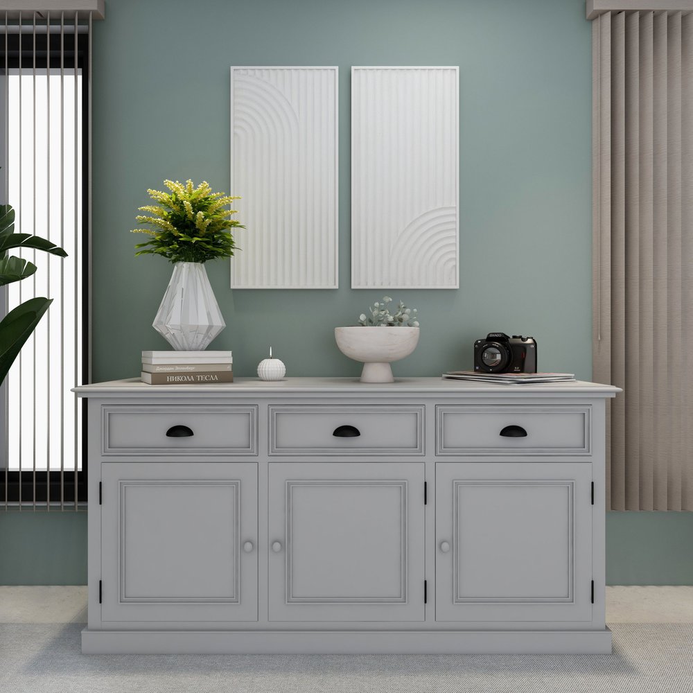 Set of Two White Metal Abstract Hanging Dimensional Sculptures