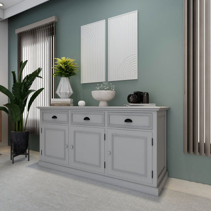 Set of Two White Metal Abstract Hanging Dimensional Sculptures