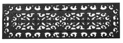 9" X 30" Black Rubber Outdoor Door Mat