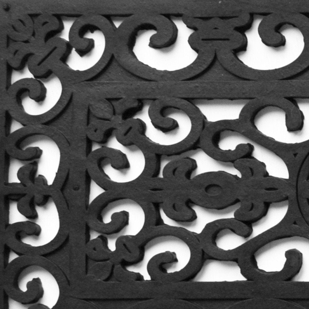 9" X 30" Black Rubber Outdoor Door Mat