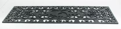 9" X 30" Black Rubber Dog Outdoor Door Mat
