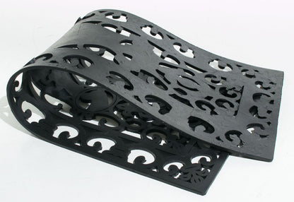 9" X 30" Black Rubber Dog Outdoor Door Mat