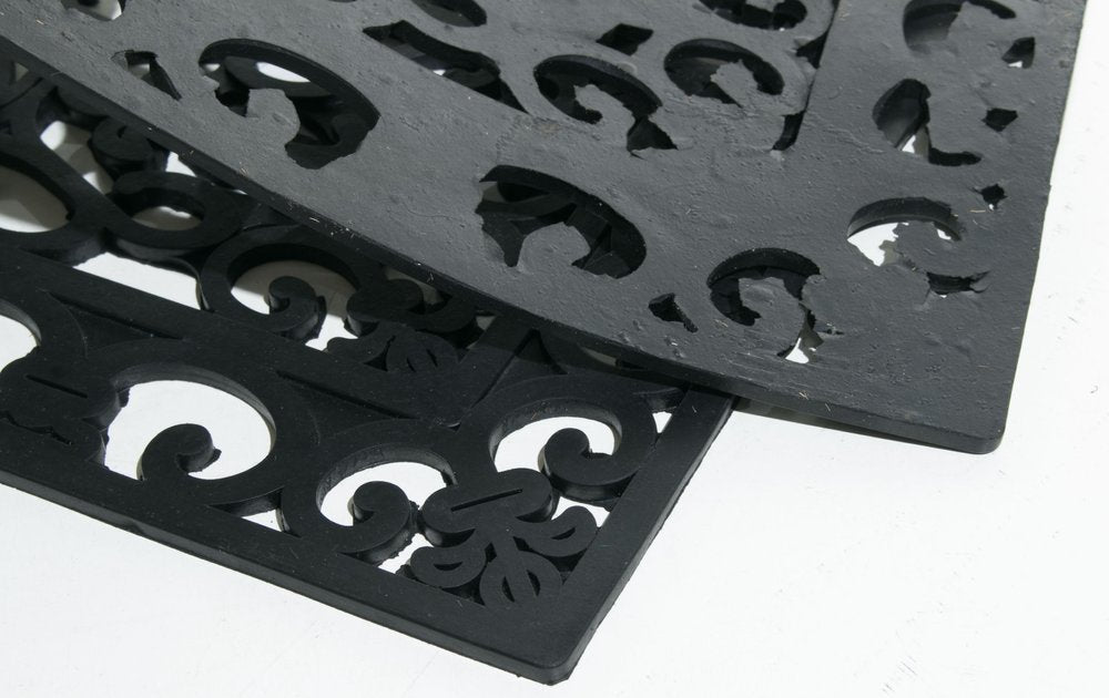 9" X 30" Black Rubber Dog Outdoor Door Mat