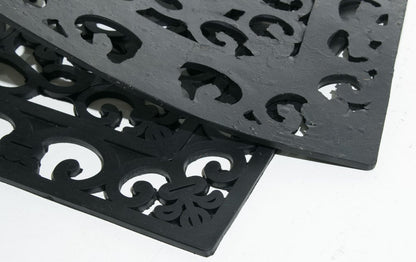 9" X 30" Black Rubber Dog Outdoor Door Mat