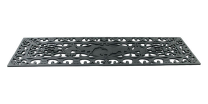 9" X 30" Black Rubber Dog Outdoor Door Mat