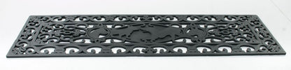 9" X 30" Black Rubber Dog Outdoor Door Mat
