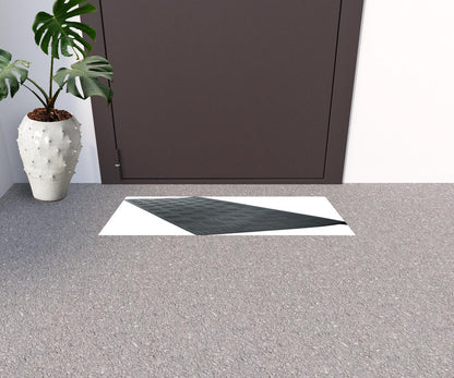 9" X 30" Black Rubber Outdoor Door Mat