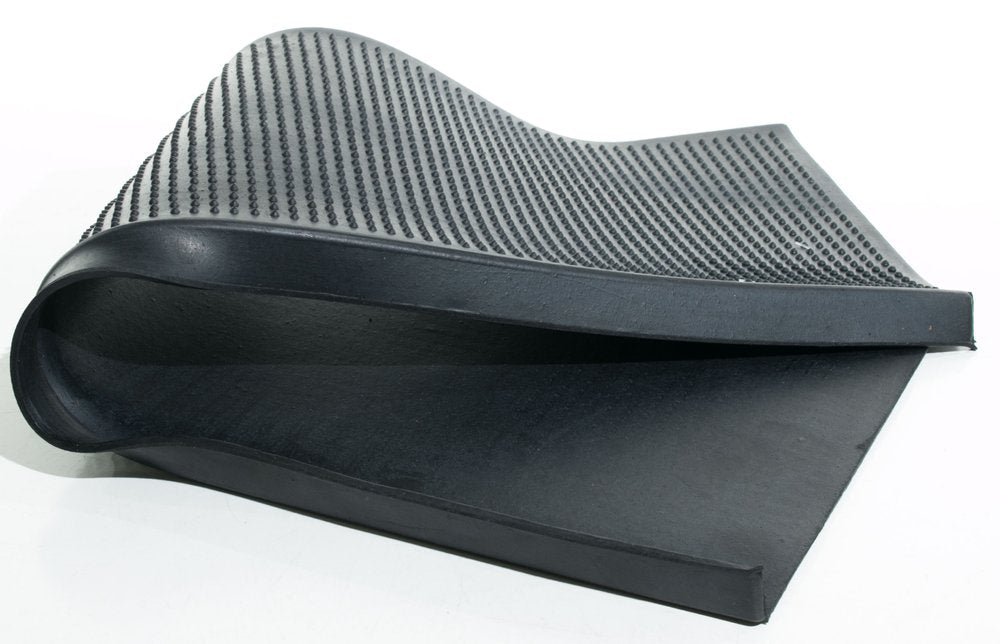 9" X 30" Black Rubber Outdoor Door Mat