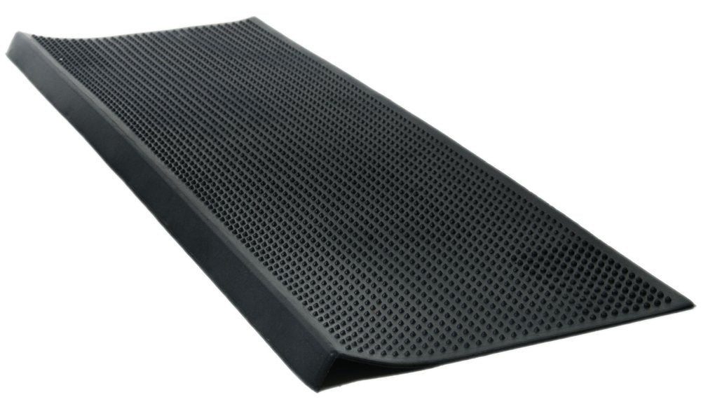 9" X 30" Black Rubber Outdoor Door Mat