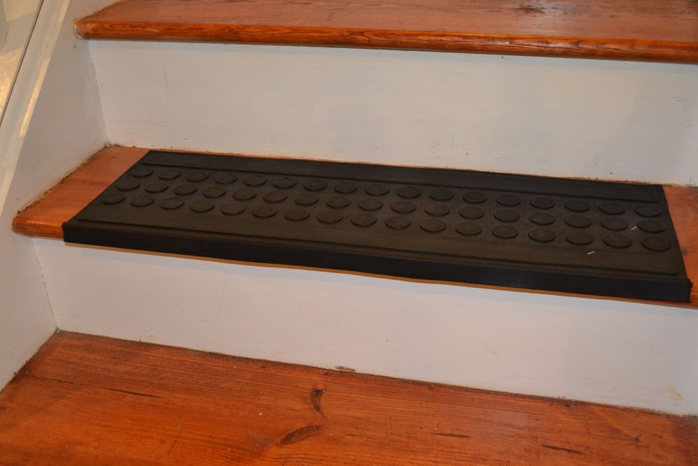 9" X 30" Black Rubber Outdoor Door Mat