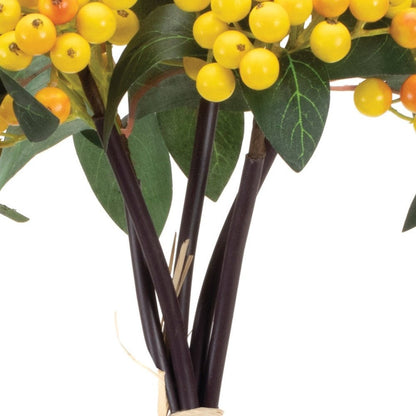 Set of Two 7" Yellow Artificial