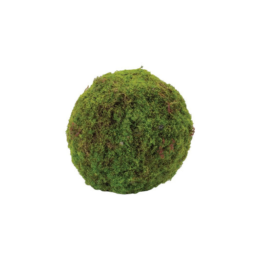 Set of Two 9" Green And Brown Artificial Moss