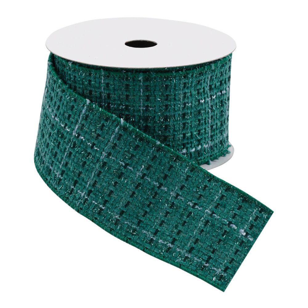 Tattersall Plaid Wired Ribbon 2.5" x 5 Yds. Shatterproof Ribbon