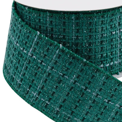 Tattersall Plaid Wired Ribbon 2.5" x 5 Yds. Shatterproof Ribbon