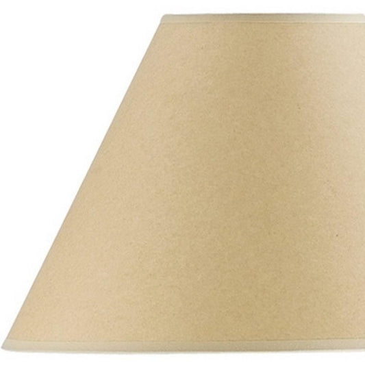 Light Brown Paper Plain Empire Lamp Shade