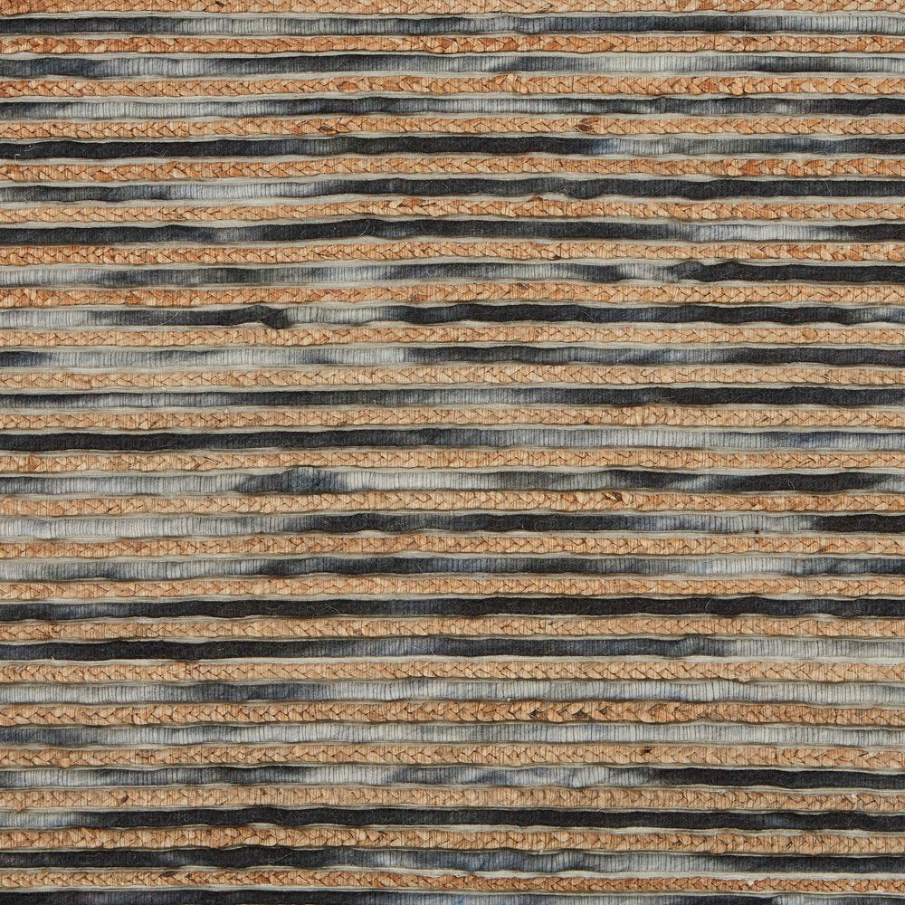 Wool Striped Hand Braided Area Rug