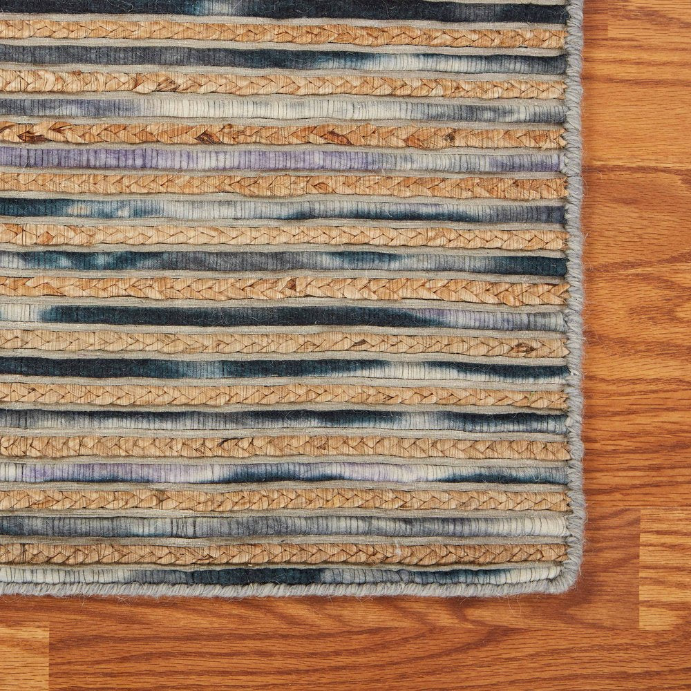 Wool Striped Hand Braided Area Rug
