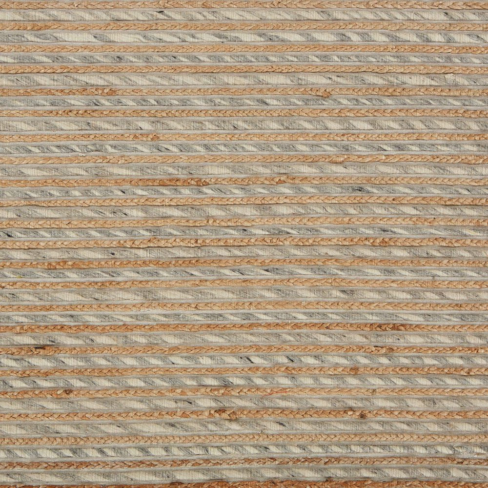 Wool Striped Hand Braided Area Rug