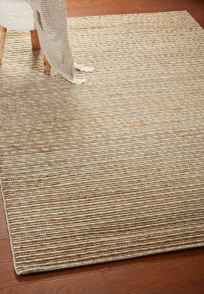 Wool Striped Hand Braided Area Rug