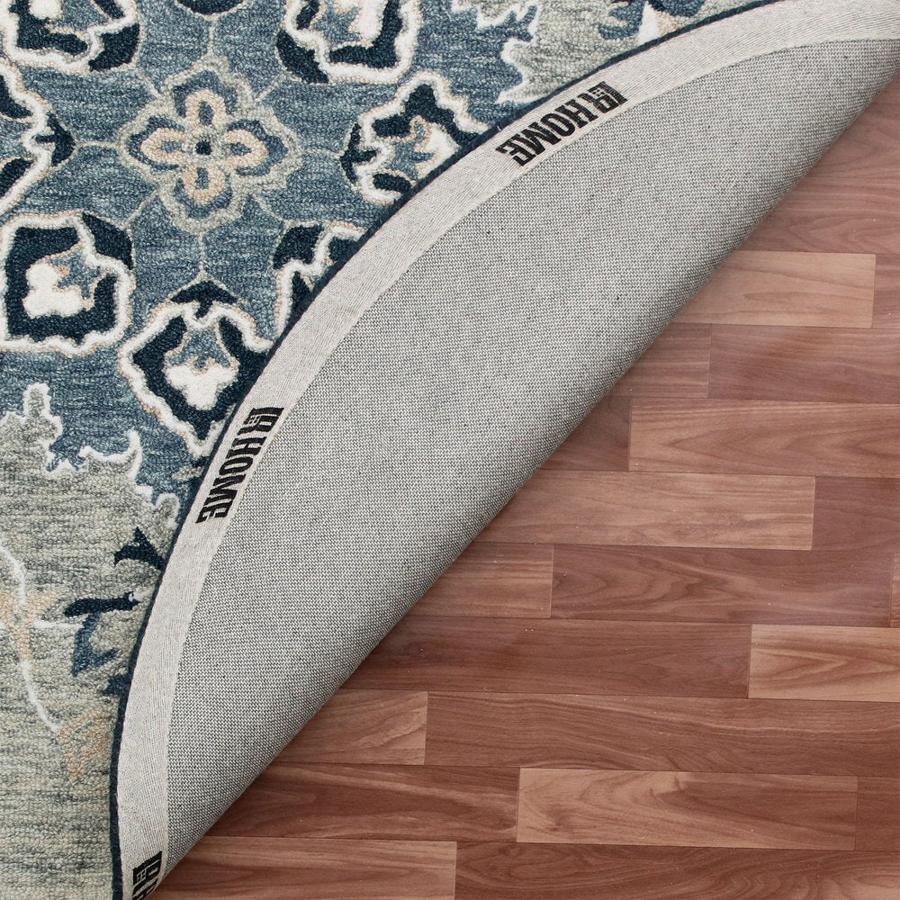 Wool Medallion Hand Tufted Round Rug