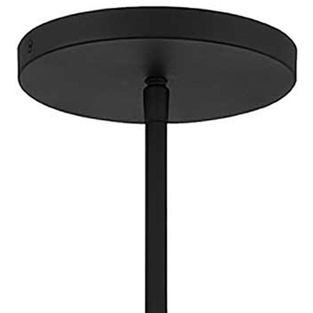 Natural And Black Rattan And Metal LED Dimmable Barrel Outdoor Hanging Pendent Light