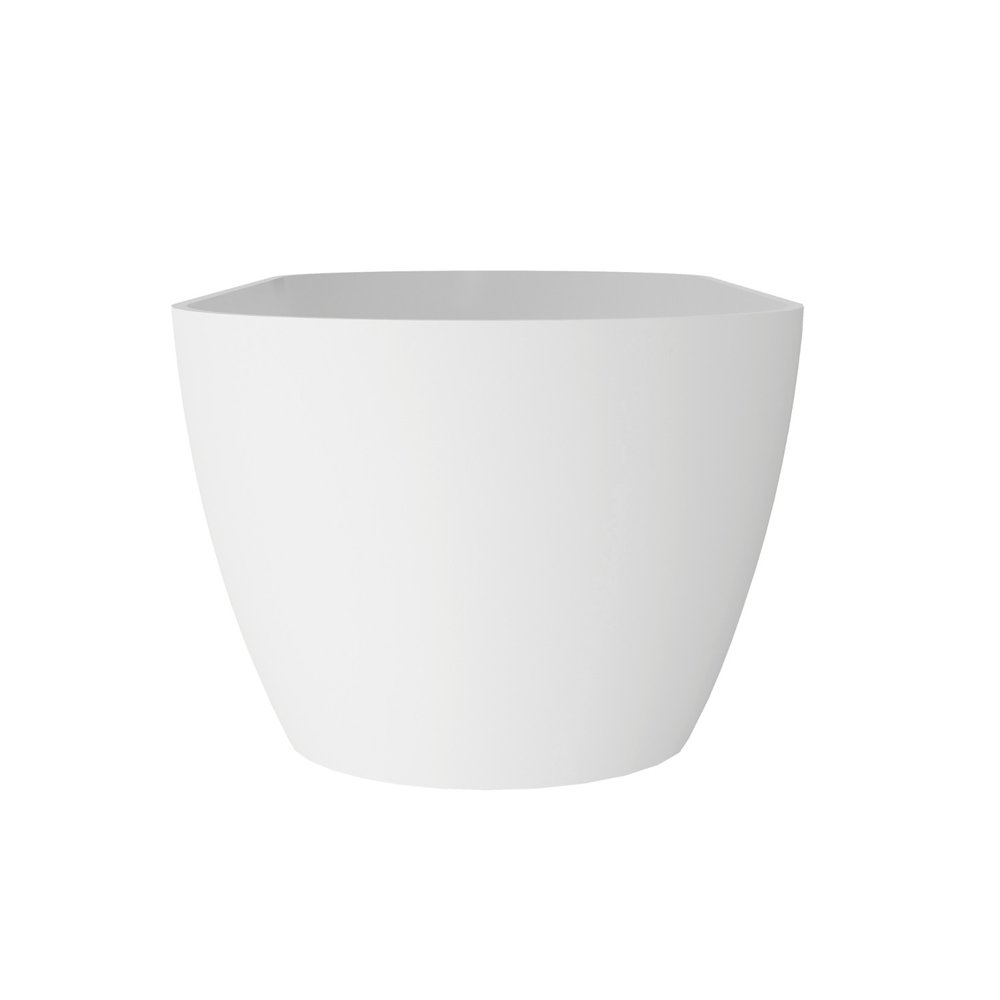 59" White Acrylic Oval Bath Tub