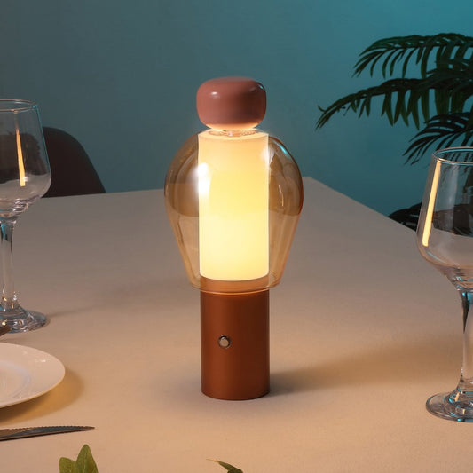 11" Copper USB Table Lamp LED
